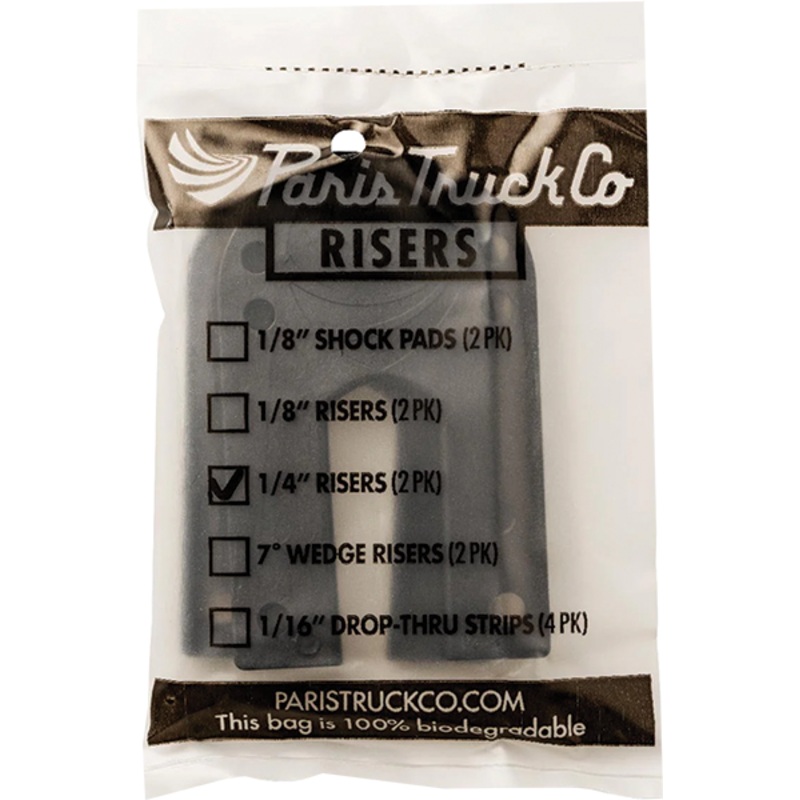 PARIS 1/4 HARD RISER PAD SET 2pk BLACK