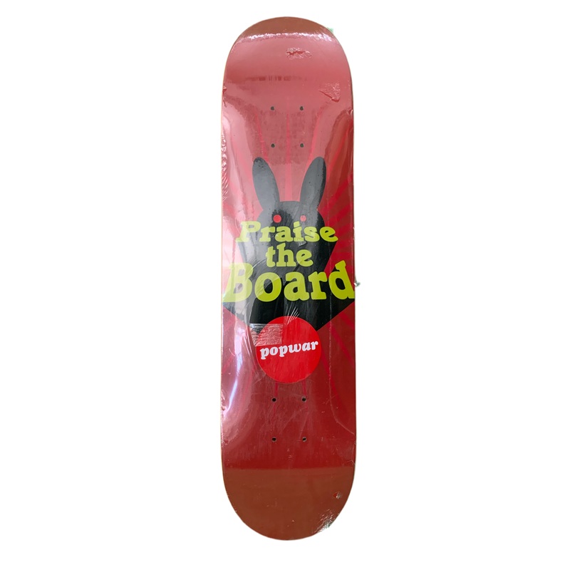 Popwar Praise The Board Red 7.5″ Classic Skateboard Deck