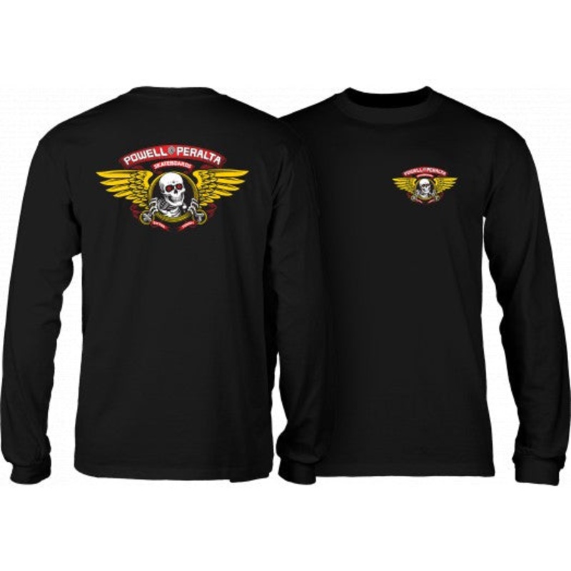 POWELL-PERALTA WINGED RIPPER LONGSLEEVE T-SHIRT BLACK SMALL