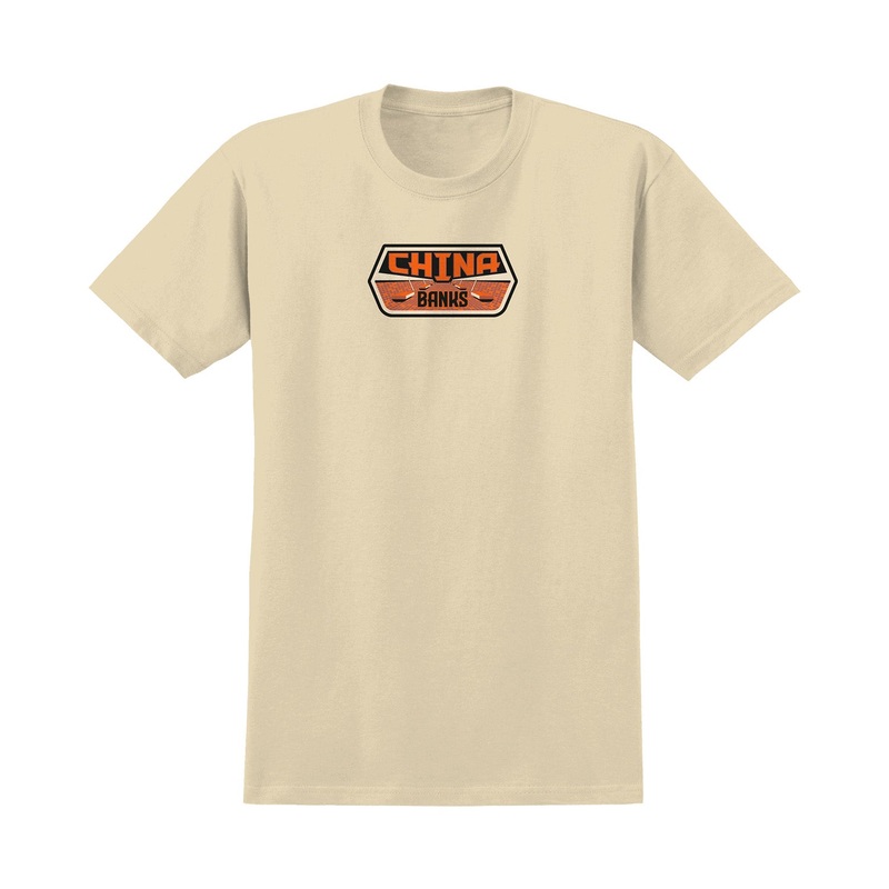 Real China Banks T-Shirt M Cream/Multi