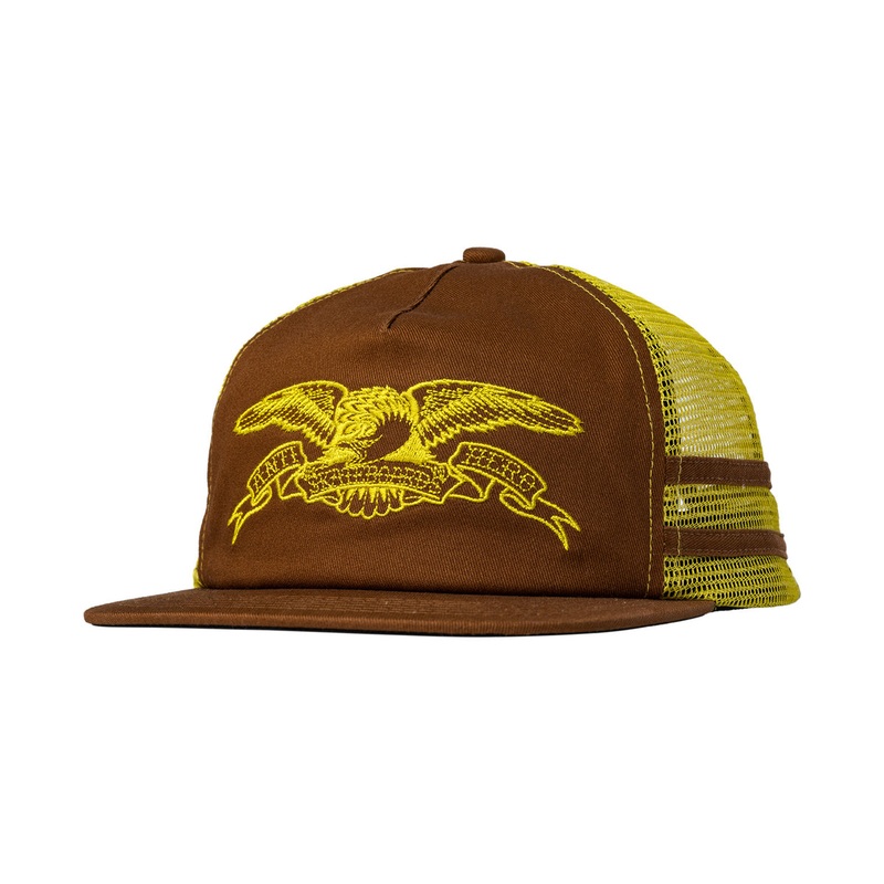 ANTIHERO BASIC EAGLE SNAPBACK BROWN/MUSTARD