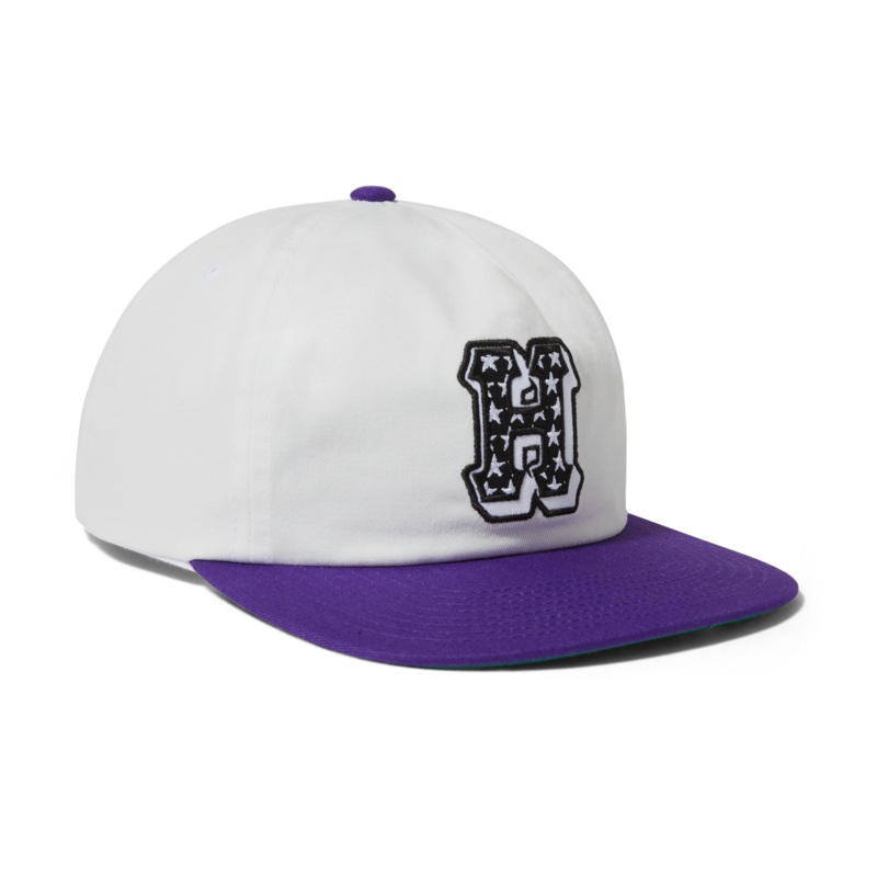 HUF H-STAR SNAPBACK WHITE