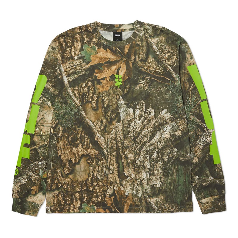 HUF Megablast Real Tree Long Sleeve T Shirt M
