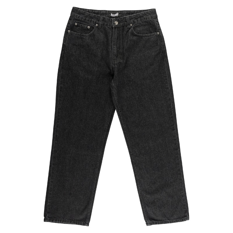 Immortal Loose Straight Fit Denim – Washed Black 28