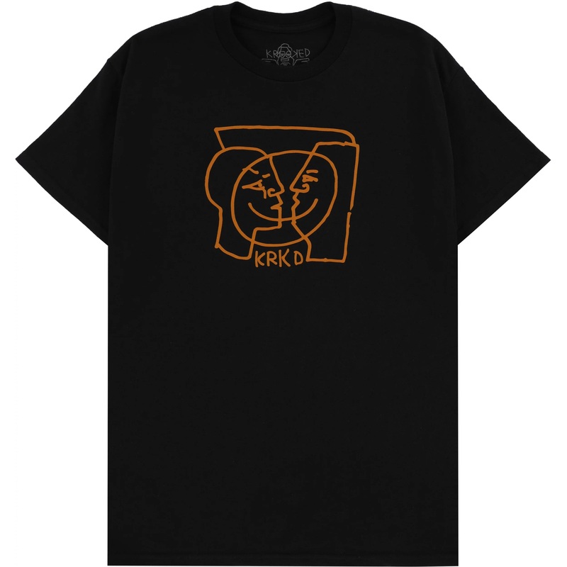 KROOKED MOONSMILE T-SHIRT BLACK SMALL