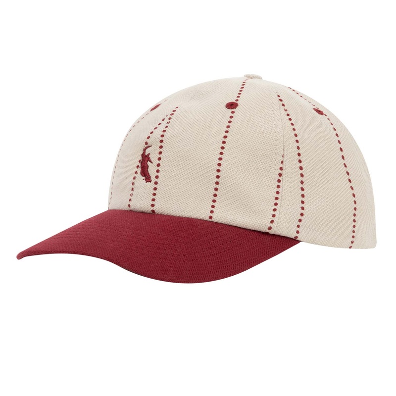 Magenta Skateboards Slugger Dad Hat Beige & Burgundy