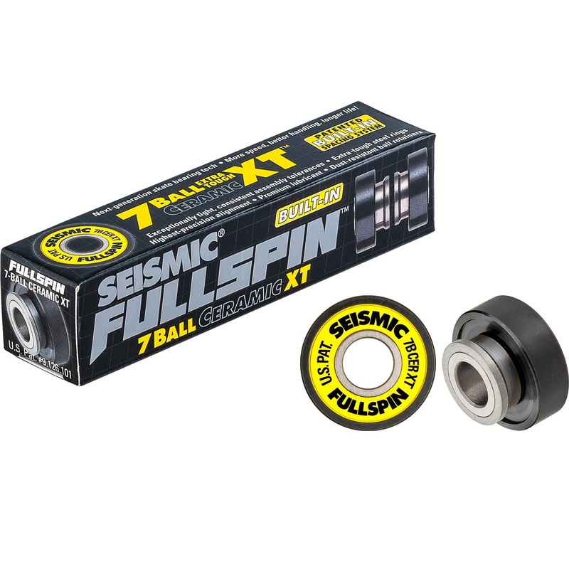 Seismic Fullspin 7-Ball Ceramic XT Built-In Bearings 8mm – Yellow (Set of 8)