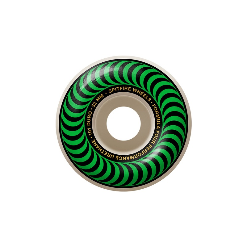 Spitfire Formula Four Classic Swirl Wheel 101DU 52mm Natural