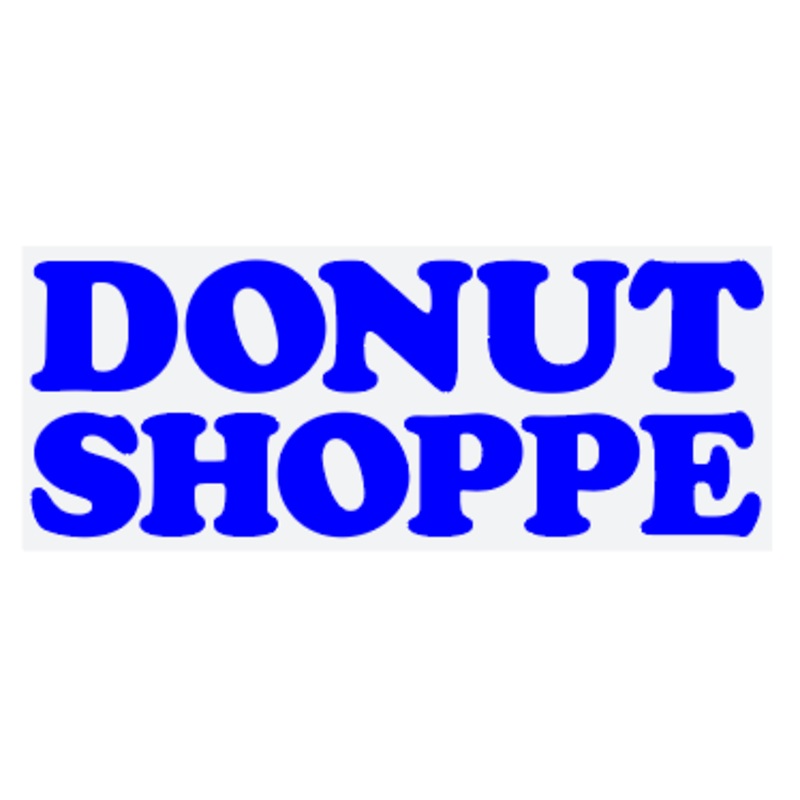 STACKED LOGO 8″ – DONUT SHOPPE STICKER Black