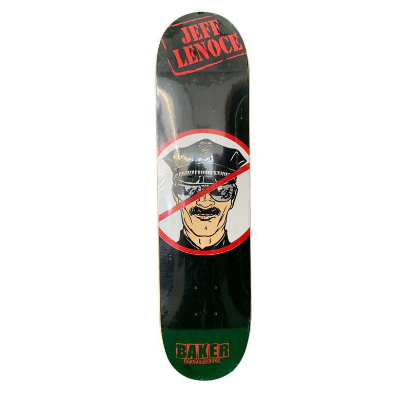 Baker Jeff Lenoce No Anti Skate Police 7.75″ Classic Skateboard Deck