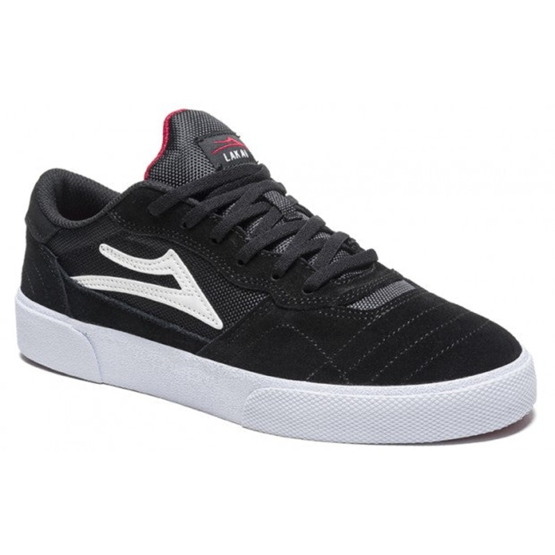 Lakai Shoes Cambridge – Black/White Suede 5 Black