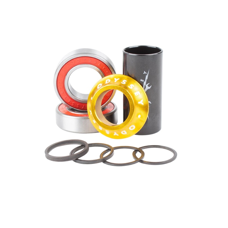Odyssey BMX Mid Bottom Bracket 22mm Kit – Anodized Gold