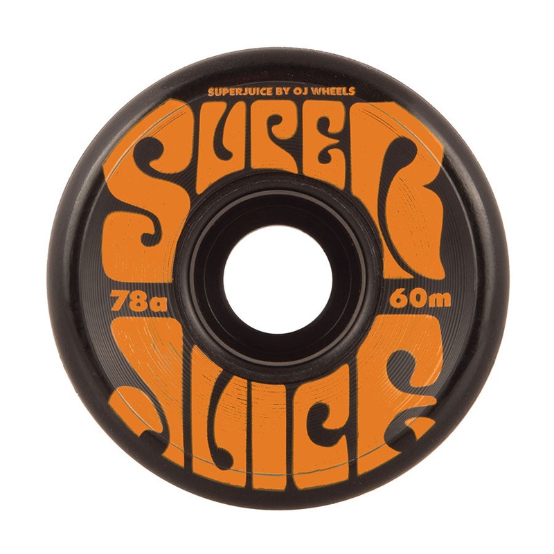 OJ Wheels Super Juice 60mm 78a – Black/Orange (Set of 4)