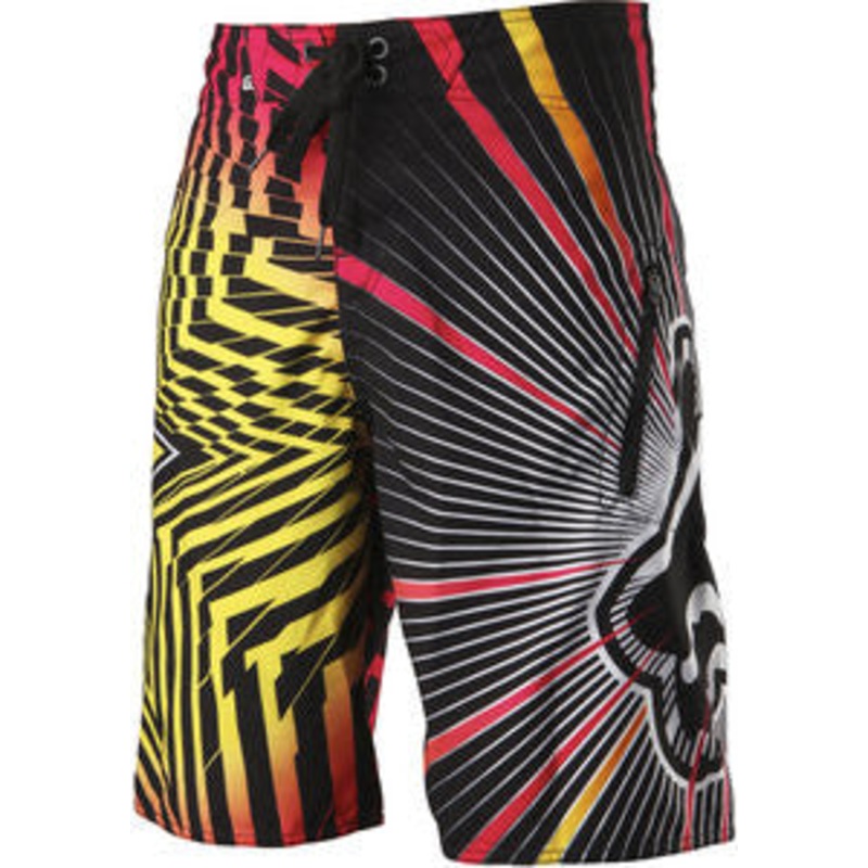 Rockstar Boardshort Spike Vortex – Flame Red Red 30