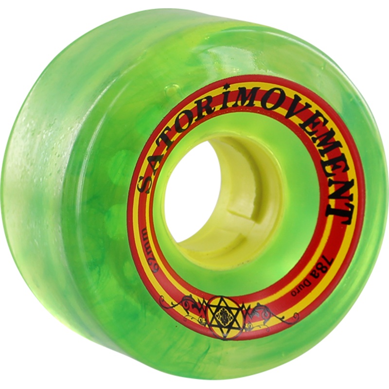 SATORI GOO BALL RASTA CLEAR GREEN 62mm 78A