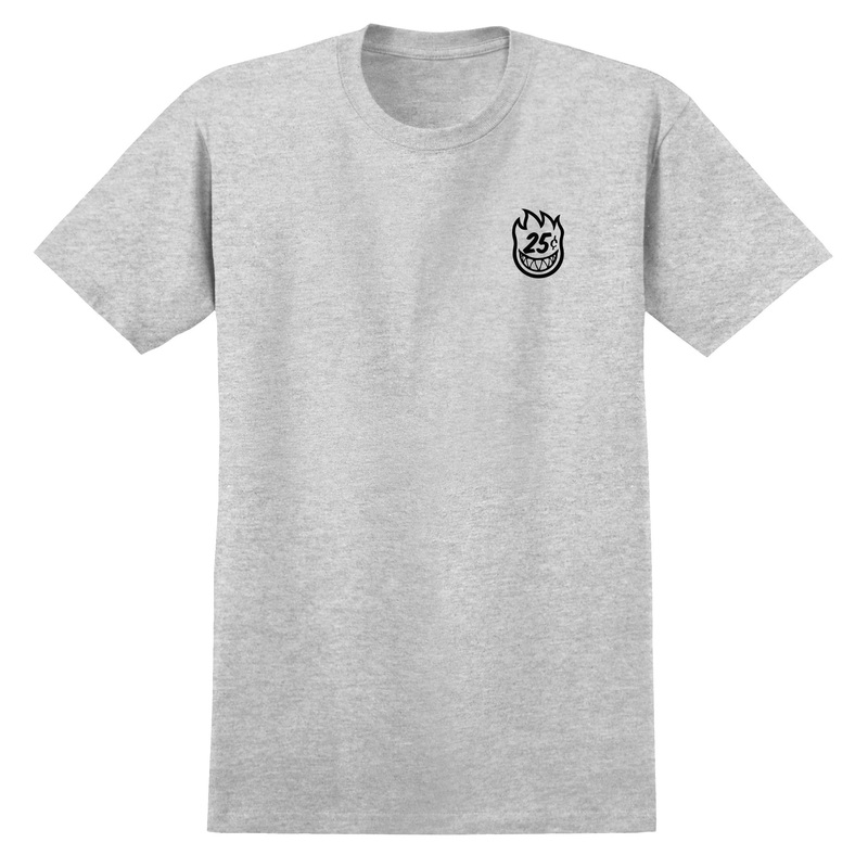 Spitfire X QS Snackman Tee – Heather Grey/Black S Grey