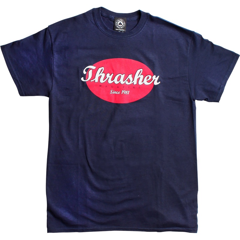 Thrasher Magazine Oval T-Shirt Medium – Navy Navy