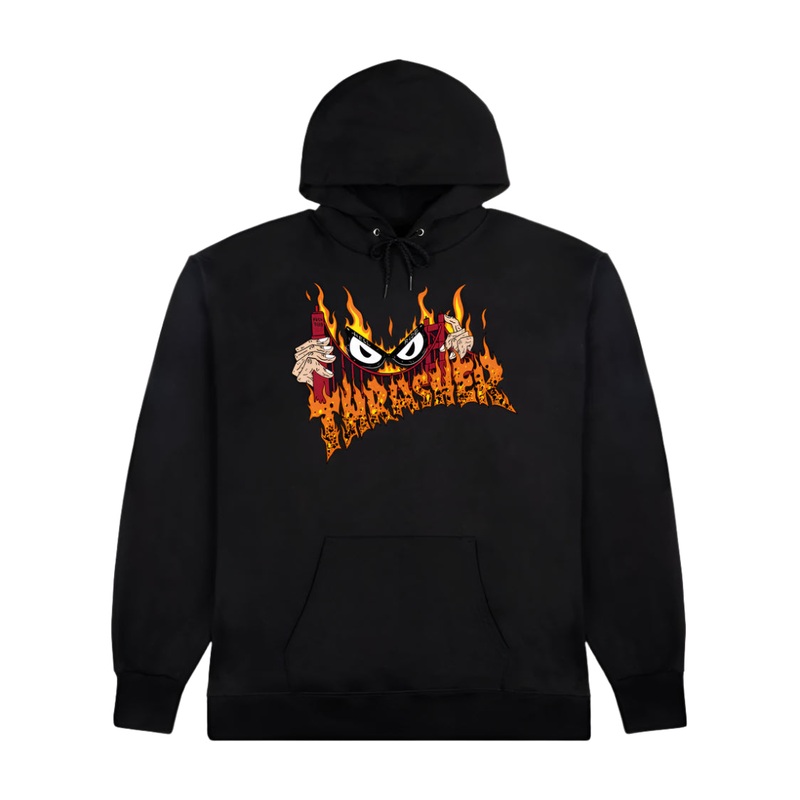 Thrasher Sucka Free Neckface Black Hooded Sweatshirt S