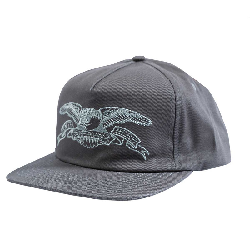 ANTIHERO BASIC EAGLE SNAPBACK CHARCOAL