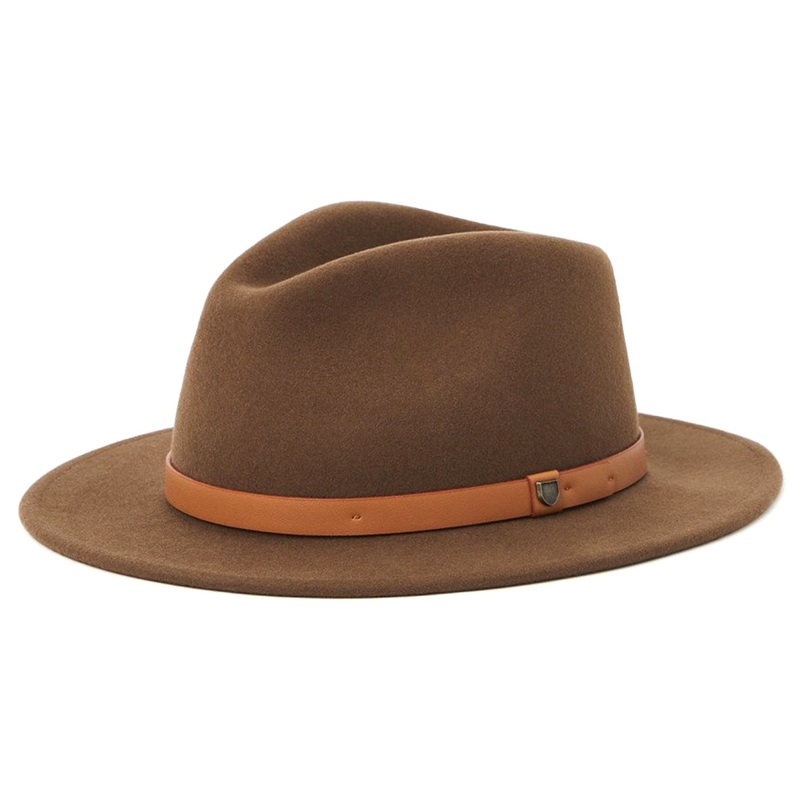 Brixton Messer Fedora Hat – Toffee X-Small