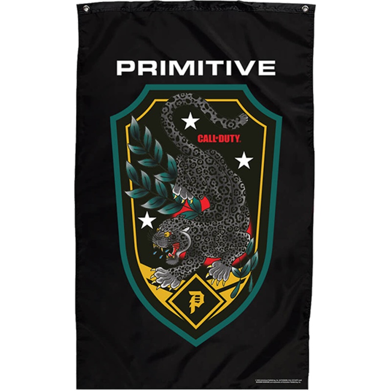 PRIMITIVE JAGUAR BANNER BLACK BLACK