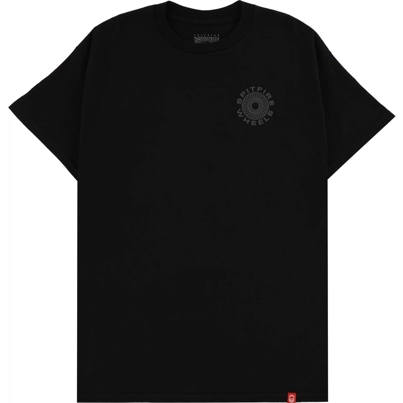 SPITFIRE CLASSIC 87 SWIRL T-SHIRT BLACK/GREY SMALL