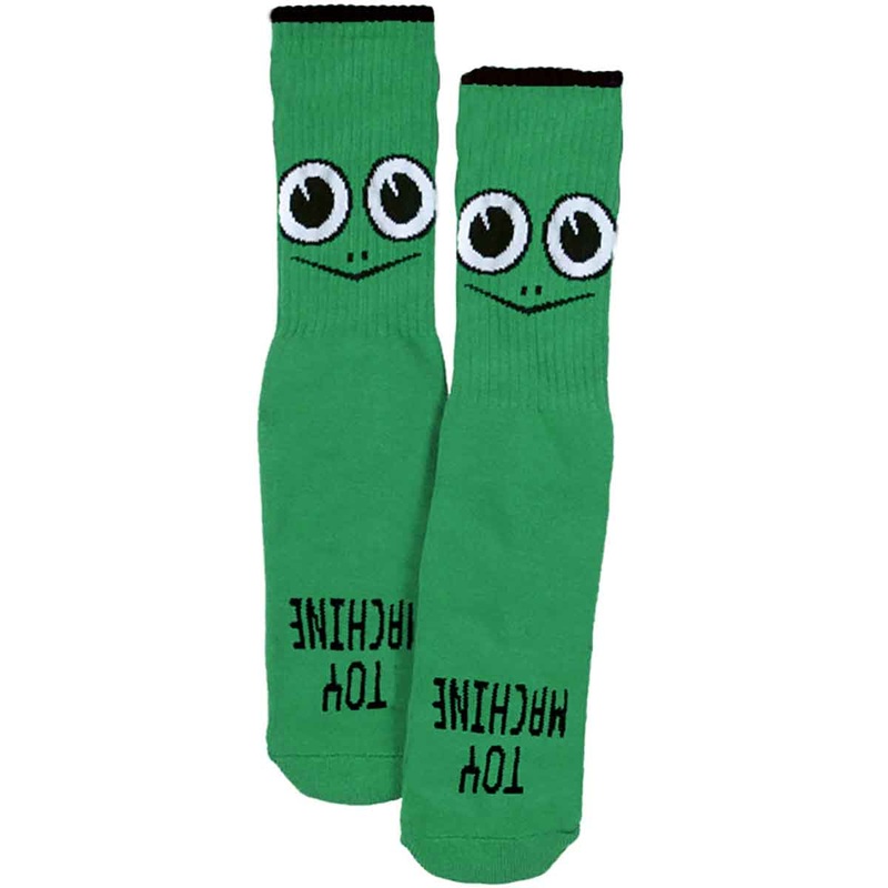 TOY MACHINE YOUTH SOCKS – TURTLE FACE GREEN
