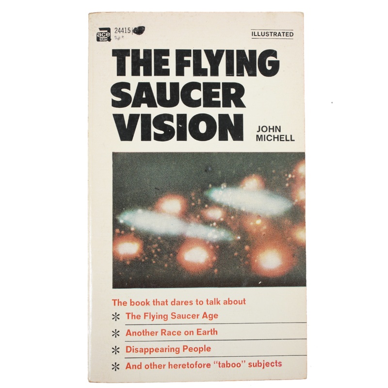 Vintage The Flying Saucer Vision Book by John Michell