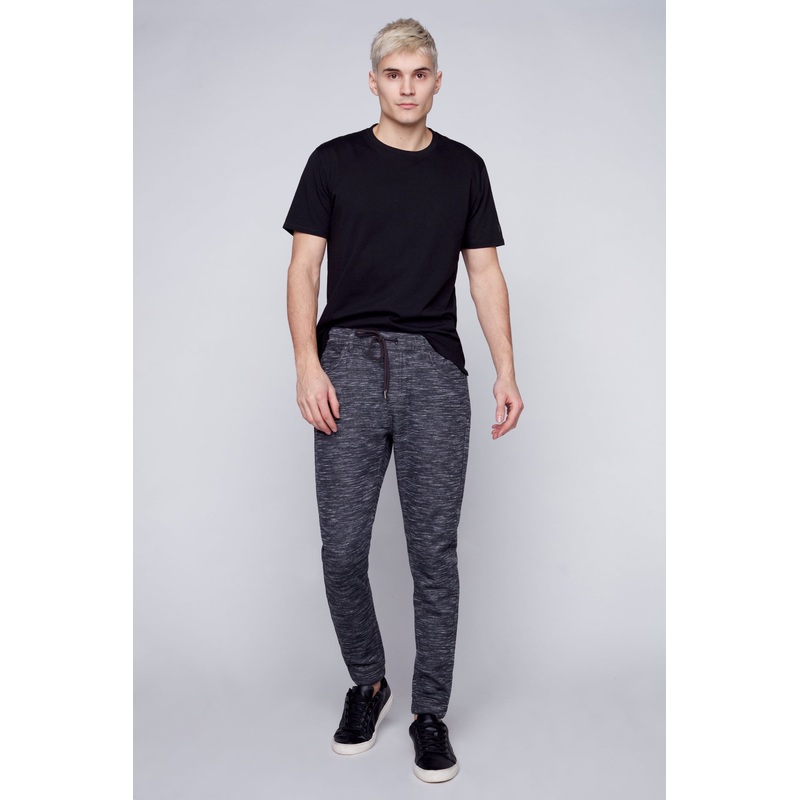 JAGGER – 5 Pocket Fleece Jogger – Heather Charcoal 28(XS)