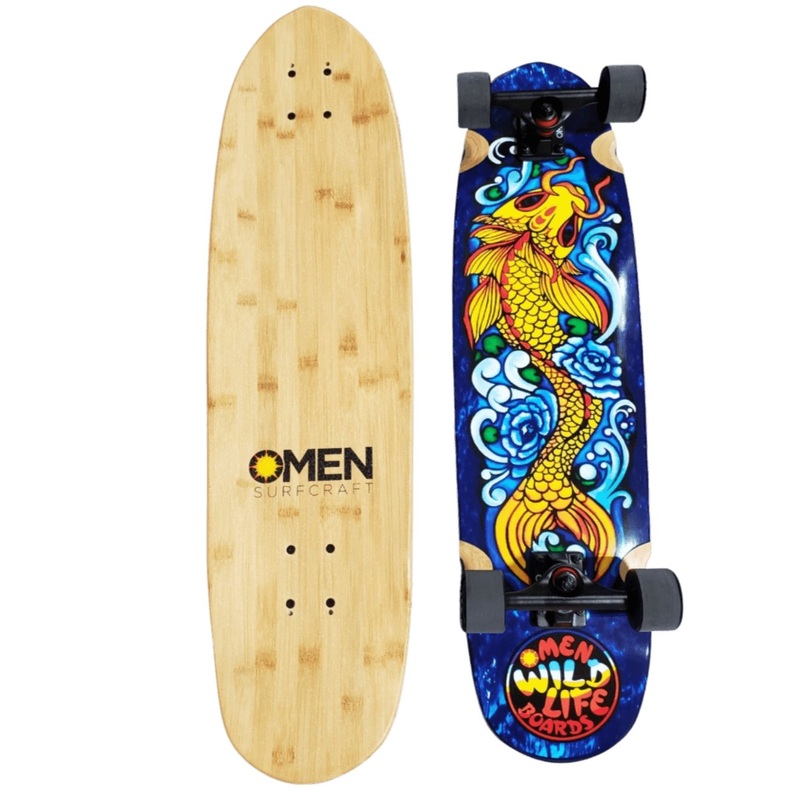 Omen: 33″ Jinli Koi Longboard Skateboard Complete