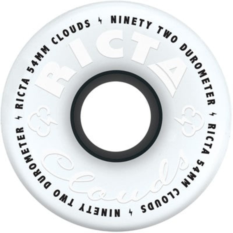 RICTA WHEELS CLOUDS WHITE BLACK 92A (52MM/54MM/56MM) 52MM