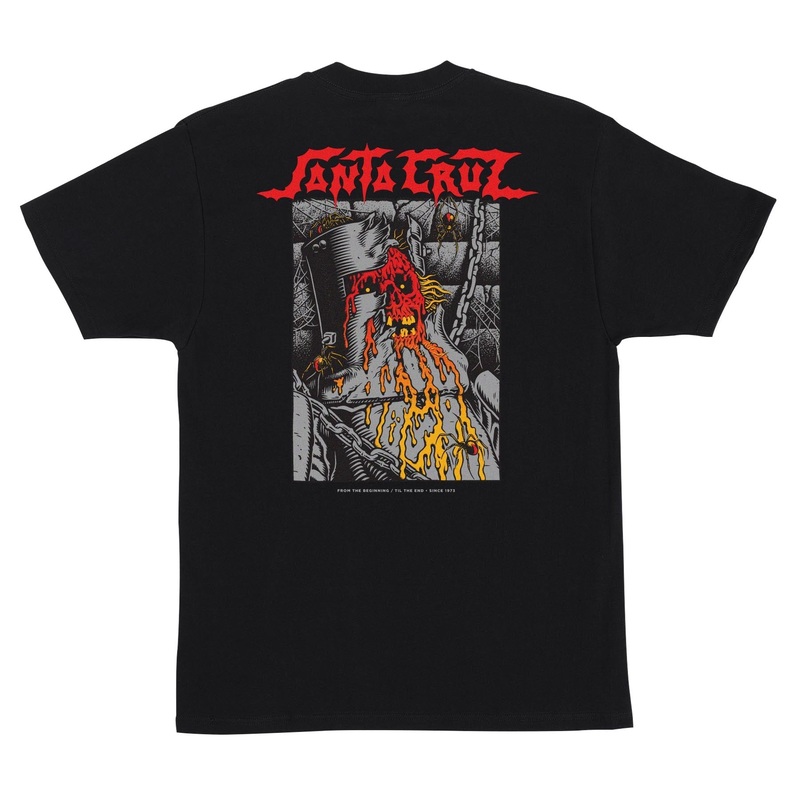 SANTA CRUZ T-SHIRT PACE DUNGEON BLACK MEDIUM