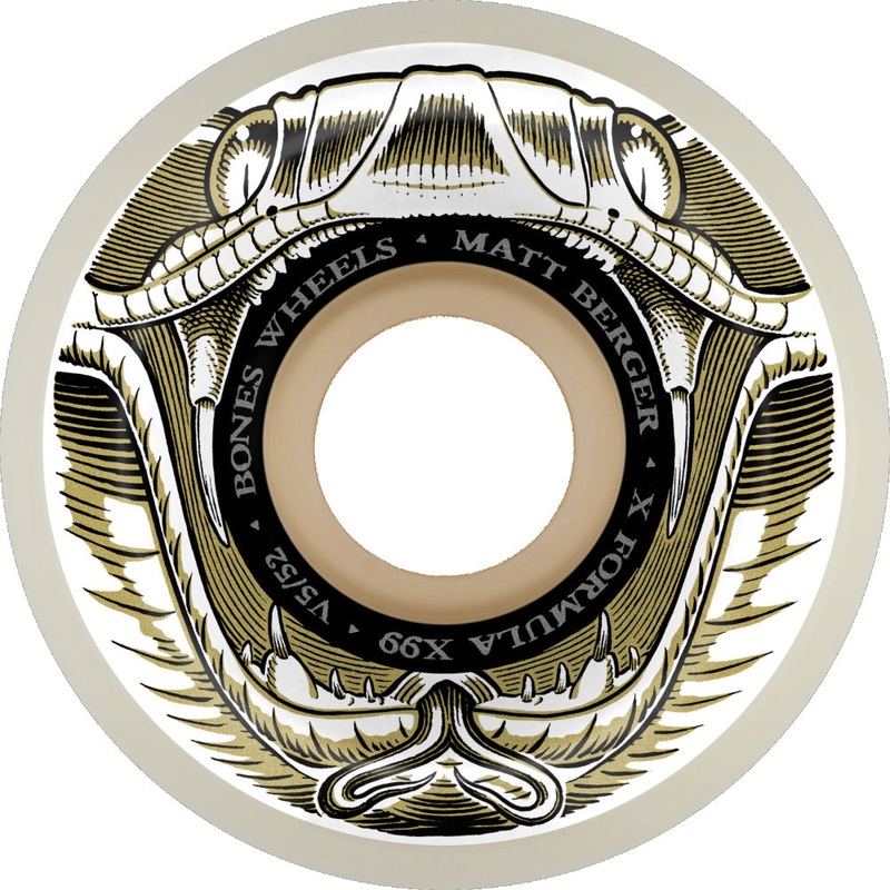 BONES WHEELS X-FORMULA BERGER BATTLESNAKE 99A V5 SIDECUT (52MM/54MM) 52MM