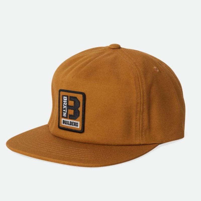 BRIXTON BUILDERS SNAPBACK GOLDEN BROWN