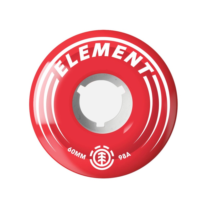ELEMENT CRUISER WHEELS RED 78A (60MM) 60mm
