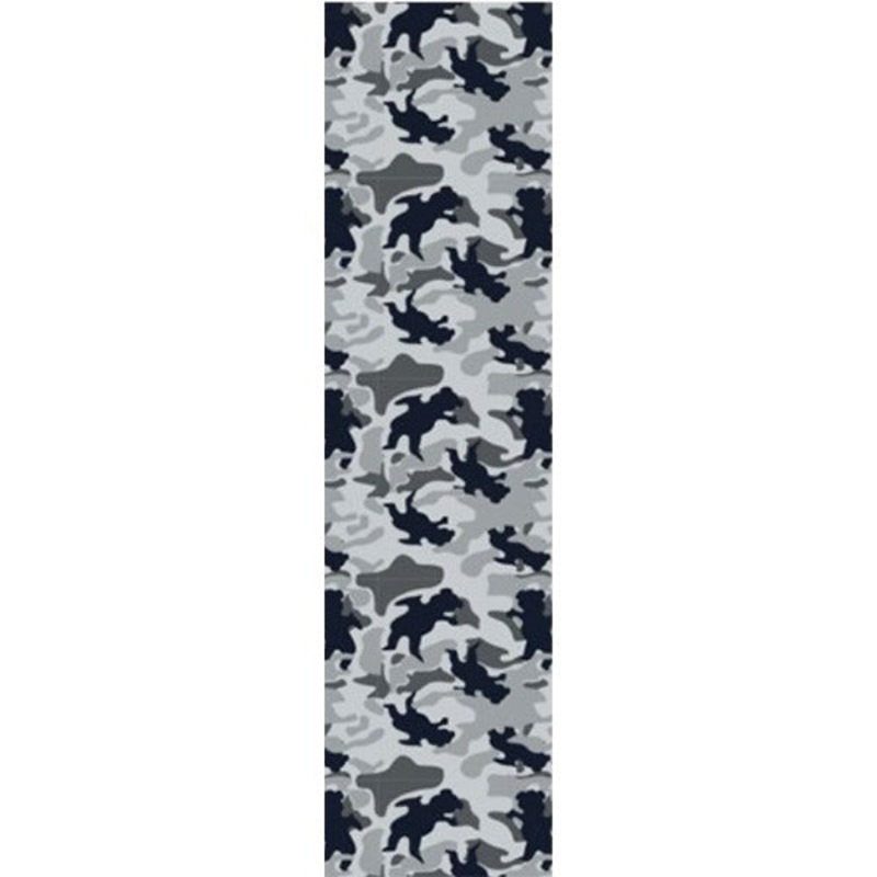 Grizzly OG Bear Warp Single Sheet Griptape – 9×33 Camo Grey