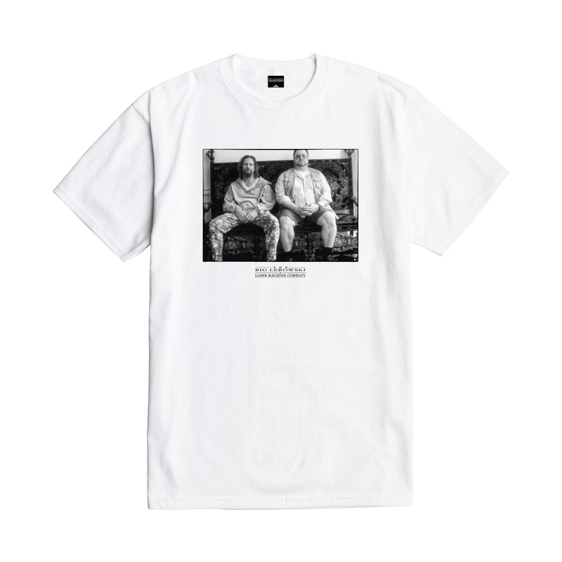 LOSER MACHINE X THE BIG LEBOWSKI ONE OF US TEE WHITE MEDIUM