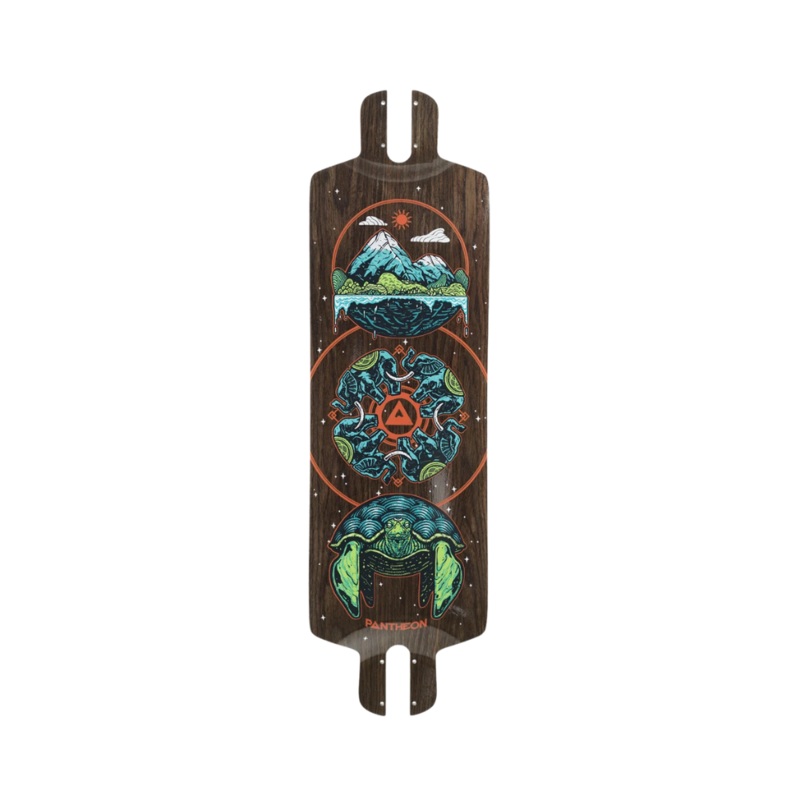 Pantheon Pranayama Cosmic Turtle Longboard Deck – 31.5″