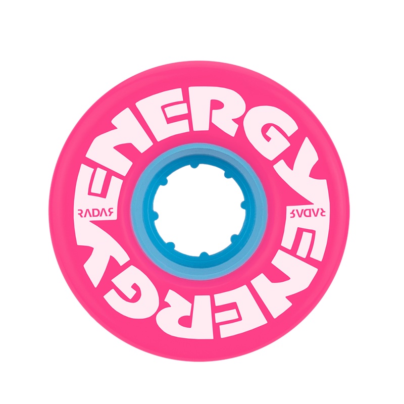 Radar Energy Roller Skate Wheels 57mm 78a – Pink (4 Pack)