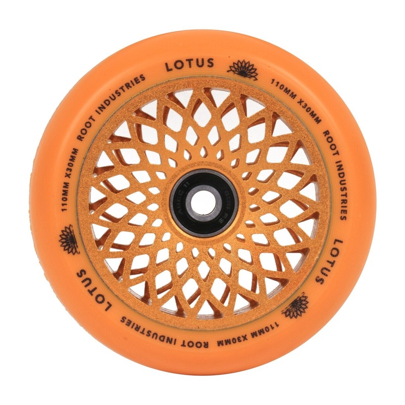 Root Industries 110mm X 24mm Lotus Wheels – Orange (Pair)