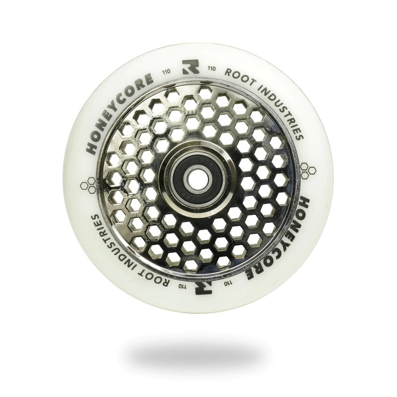 Root Industries HoneyCore Wheels 110mm – White/Mirror (Pair)