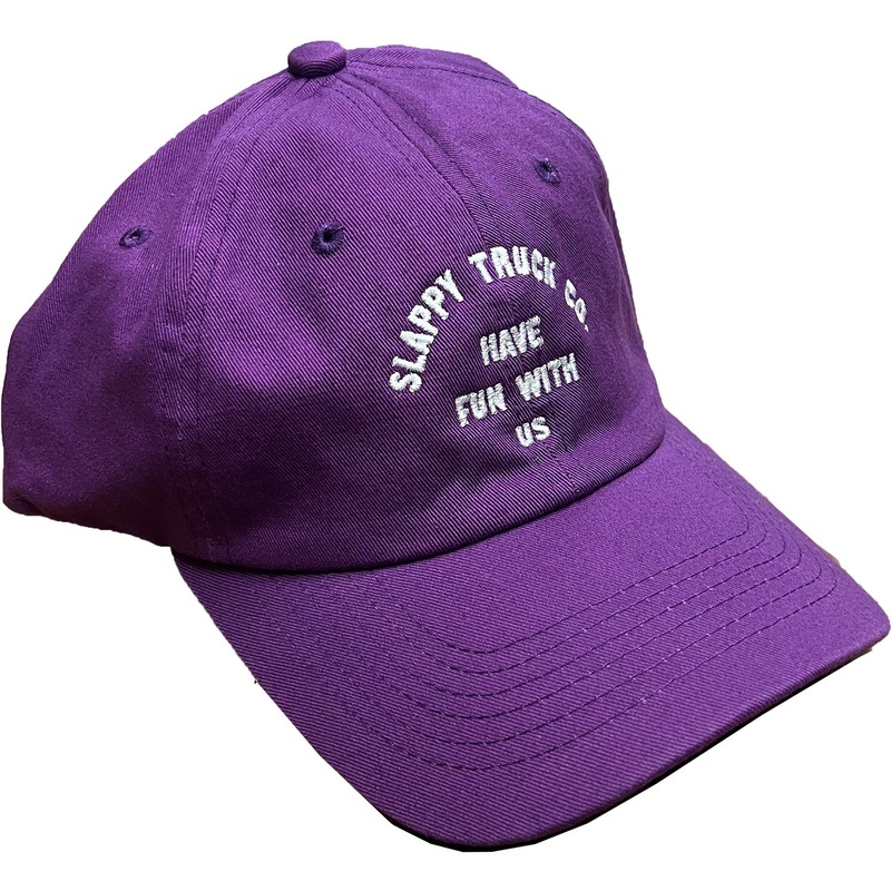 SLAPPY TRUCKS HAVE FUN 5 PANEL HAT PURPLE