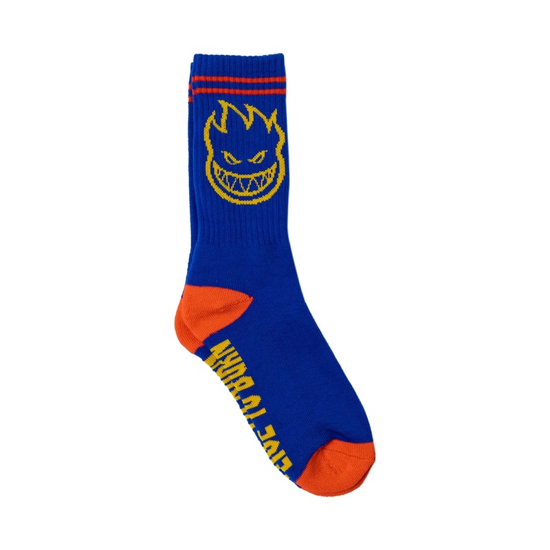 Spitfire Bighead Socks O/S Blue/Yellow/Red