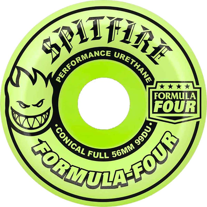 SPITFIRE WHEELS FOLMULA FOUR GLOW CONICAL FULL 99A (56MM/58MM) 56MM