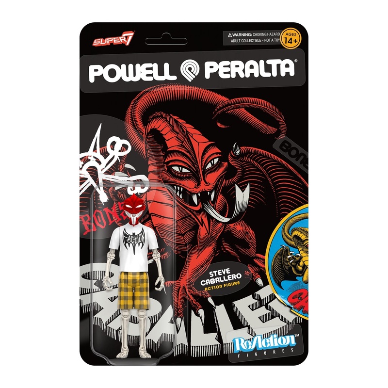 SUPER7 REACTION FIGURE POWELL-PERALTA WAVE 2 STEVE CABALLERO