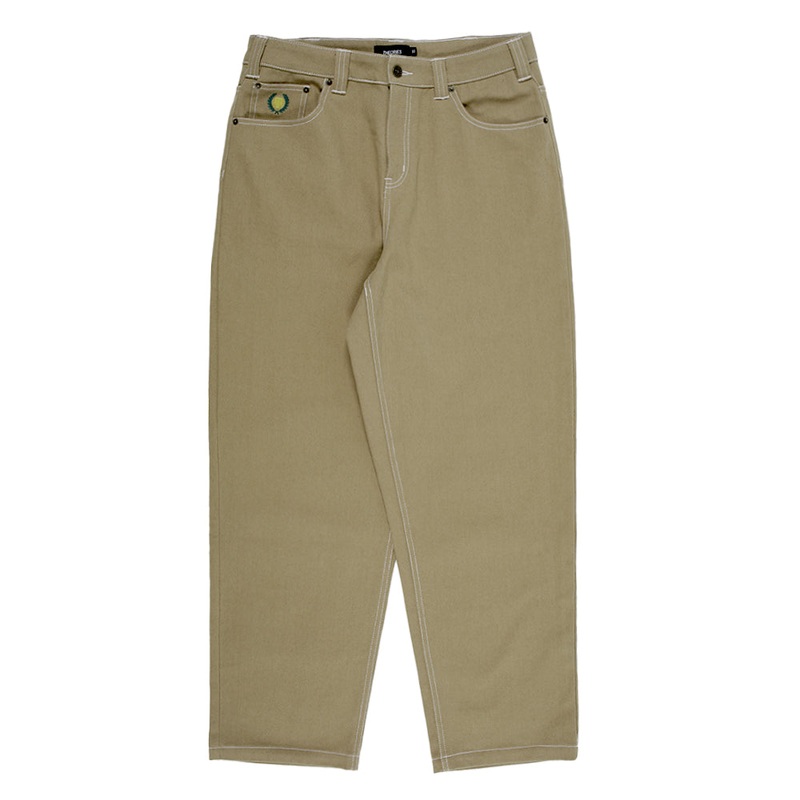 Theories Plaza Jeans Khaki Contrast Stitch 26″