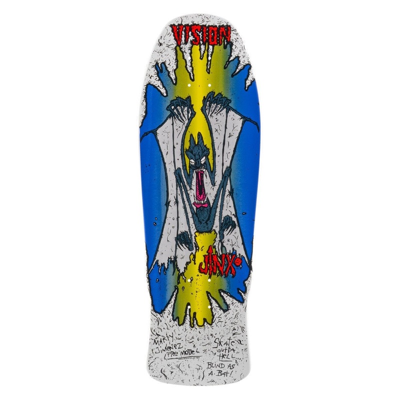 VISION DECK – ORIGINAL JINX WHITE/BLUE (9.75″) 9.75″