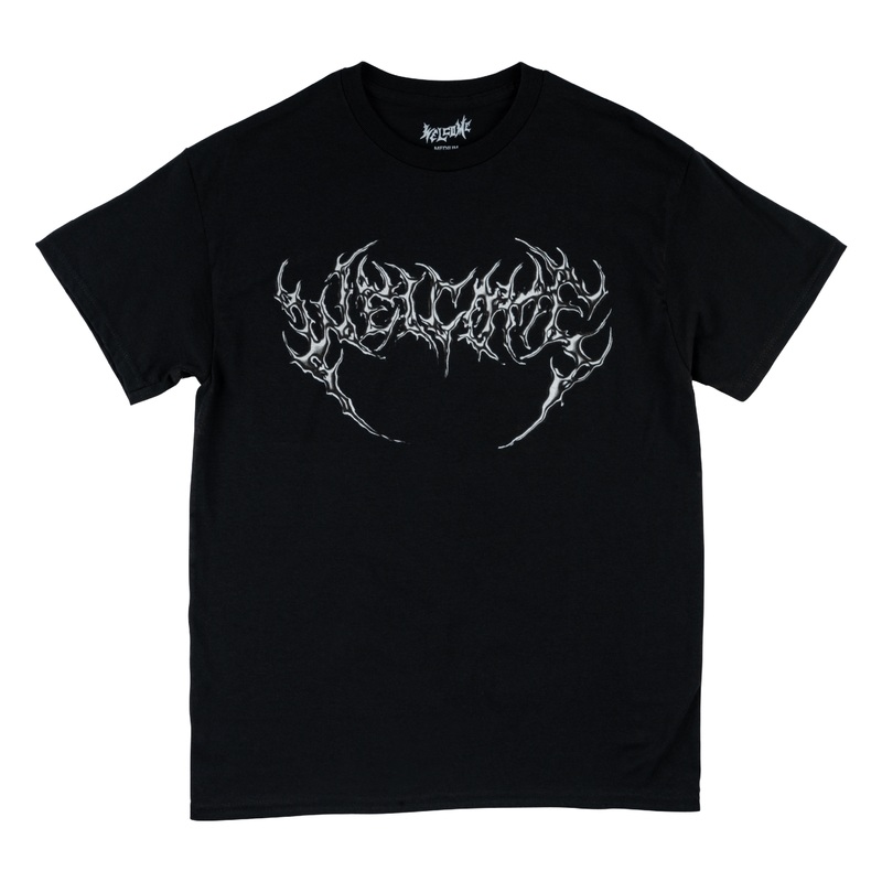 WELCOME CHROME FANG TEE BLACK MEDIUM