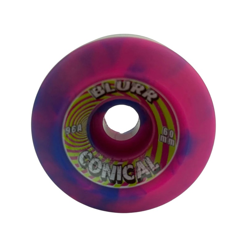 Blurr Conical Re-issue Wheels 60mm 96a – Pink/Purple Swirls (Set of 4)