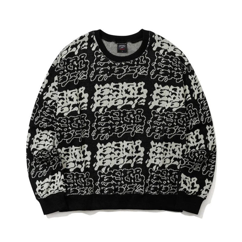 BSRabbit JACQUARD ALWAYS BSR KNITWEAR BLACK Medium
